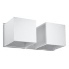 Witte up down wandlamp Andro, aluminium, 2L