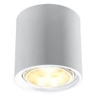 Witte opbouwspot Marilyn, keramiek