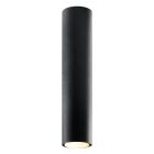 Zwarte opbouwspot Harley, aluminium, 40 cm