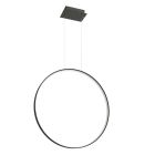 Moderne hanglamp Ringo, zwart, aluminium, 50w, 3000K