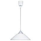 Stockton hanglamp, wit, kunststof en glas
