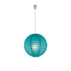 Papieren hanglamp blauw, Louisville