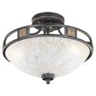 Roestkleurige plafondlamp klassiek, Letchworth