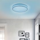 Witte plafonnière modern, Gording, 36W, RGBW LED, met afstandsbediening