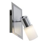 Grijze plafondspot glas, Morely, 4,3W, 3000K LED, met schakelaar