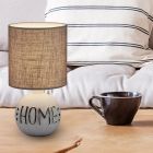 Witte tafellamp Mosh, Keramiek