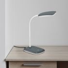 Grijze bureaulamp modern, Charlot, 3,5W, 3000K LED, met schakelaar