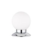 Chromen tafellamp modern, Nolan, 3W, 3000K LED, met schakelaar