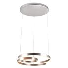Nikkelen hanglamp design, Ewout, 68W, 3000K LED, 3-staps dimbaar