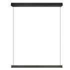 Zwarte hanglamp modern, Wishal, 29W, white switch LED, 3-staps dimbaar