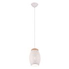 Witte hanglamp modern, Delana