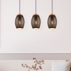 Zwarte hanglamp modern, Delana