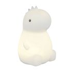 Witte kinderkamer tafellamp kunststof, Vedat, 0,5W, RGBW LED, met schakelaar