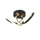 Zwarte plafondlamp design, Wiard, 7W, 3000K LED