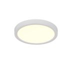 Witte plafonnière modern, Zayd, 18W, white switch LED, 3-staps dimbaar