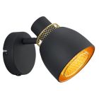 Zwarte wandspot modern, Sylvano