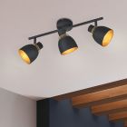 Zwarte plafondspot modern, Sylvano