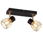 Zwarte plafondspot industrieel, Amaya