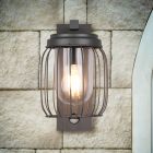 Moderne buitenlamp met bewegingssensor Emanuela, antraciet, aluminium, IP44