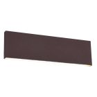 Roestkleurige up down wandlamp Coscon, metaal, modern, 6 watt
