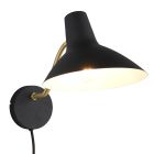 Zwarte wandlamp klassiek, Merit