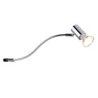Moderne wandlamp Martika, chroom, metaal, IP44