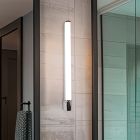 Moderne wandlamp Bernou, chroom, kunststof, geïntegreerde LED