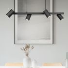 Zwarte hanglamp modern, Kaso