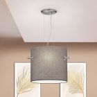 Nikkelen hanglamp Myke, metaal