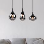 Zwarte hanglamp rookglas, Sybren