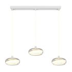 Witte eettafel hanglamp modern, Abdelaziz, 3-staps dimbaar