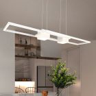 Witte hanglamp design, Sohaib, 37W, warm tot koud wit verstelbare LED, 3-staps dimbaar