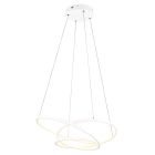 Witte hanglamp design, Teodore, 34W, white switch LED, 3-staps dimbaar