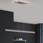Moderne hanglamp Thyra, nikkel, 44w geintegreerd LED