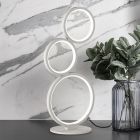 Witte tafellamp Robon, metaal, modern, 17 watt