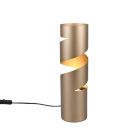 Bruine tafellamp design, Marouan, met schakelaar