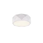 Witte plafonniere Soloro, metaal, modern