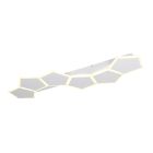 Witte plafonnière modern, Vishaal, 3-staps dimbaar