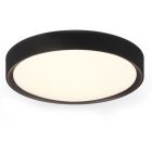 Zwarte badkamer plafondlamp Evelina, kunststof, 18w, 3000K LED
