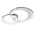 Chrome plafonniere Kendi, metaal, modern, 36 watt
