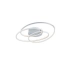 Witte plafonniere Sabra, metaal, modern, 38 watt