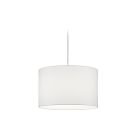 Witte ronde 2 fase railverlichting hanglamp Ivar