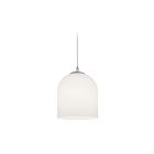 Witte glazen 2 fase railverlichting hanglamp Ivar