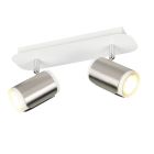 Nikkelen plafondspot modern, Quintijn