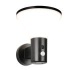 Zwarte buiten wandlamp op zonne-energie modern, Nebahat, 3W, 4000K LED, IP44