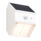 Witte buiten wandlamp op zonne-energie modern, Majida, IP65