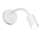 Witte wandlamp modern, Suradj, met schakelaar