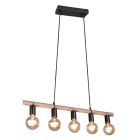 Moderne hanglamp Mikail, zwart