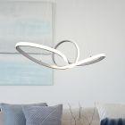 Moderne hanglamp Jonny, wit, geintegreerd LED