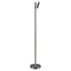 Nikkelen oplaadbare vloerlamp modern, Peniguet, 3W, warm tot koud wit verstelbare LED, met touchdimmer
